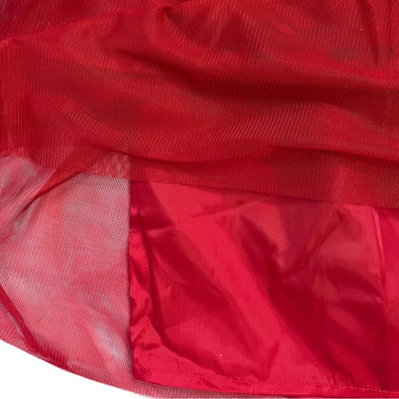 NWT Cat & Jack Red Sequin Holiday Party Dress Girls Size Small 6X - Picture 5 of 6